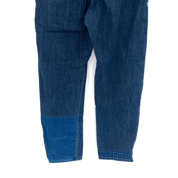 Pilcro by Anthropologie women’s dark wash denim jeans joggers draw string - Picture 7 of 10